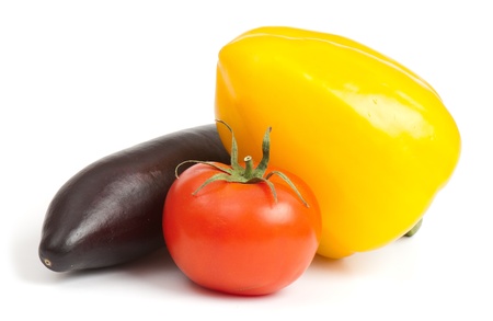 vegetables on the white isolated background.  Studio photoの写真素材