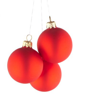 beautiful  Ñhristmas ball on white  isolated  background.  Studio photographyの写真素材
