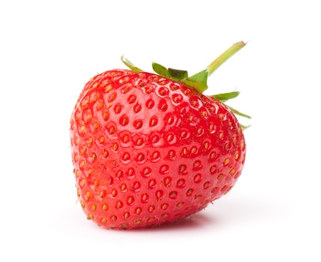 fresh strawberry on the clean isolated backgroundの写真素材