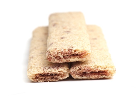 Sweets photographed in studio on white isolated backgroundの写真素材