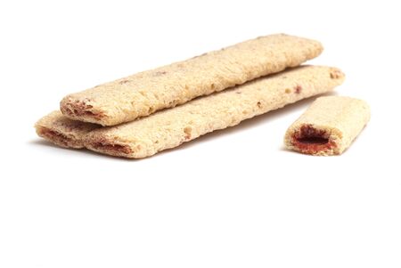 Sweets photographed in studio on white isolated backgroundの写真素材