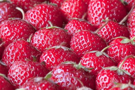 fresh strawberry on the clean isolated backgroundの写真素材