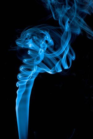 abstract composition from smoke on the isolated backgroundの写真素材