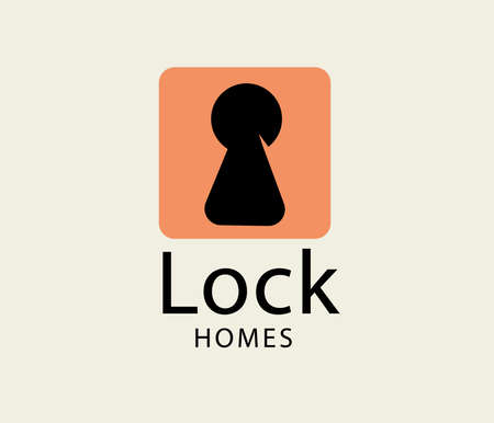 symbol for a lock company. the doors are closed. security, no-thievesのイラスト素材