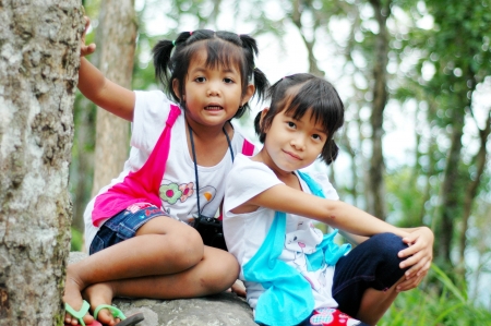 cute kid doing nice posingの写真素材