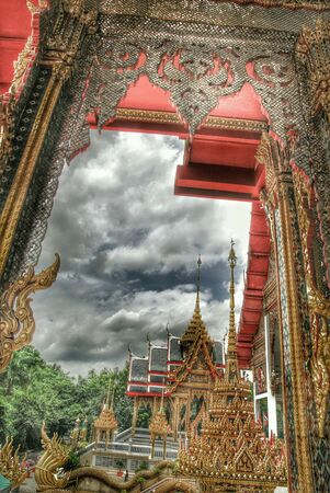 Beautiful temple in bangkok thailand.の素材