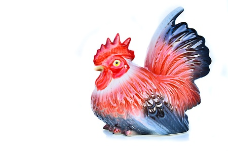 Doll ceramic roosters の写真素材