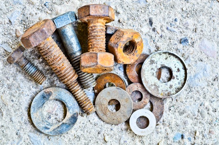 old rusty Screwの写真素材