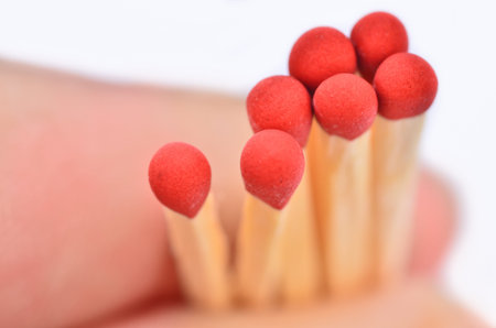 red matches close up