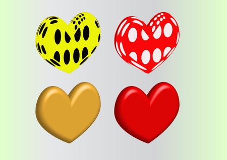 heart setのイラスト素材