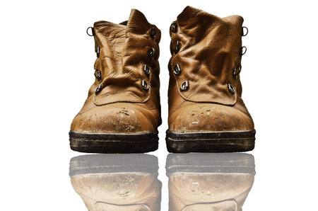 Dirty old boots
