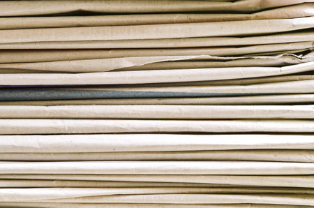 Detail of a pile newspapers