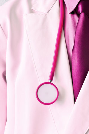 Doctor and red stethoscope