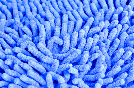 closeup of  blue carpetの写真素材