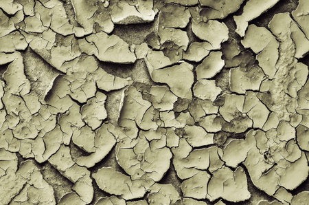 vitage cracks in the ground on top view