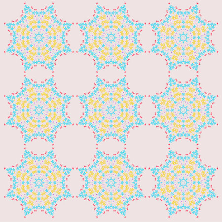 Seamless texture of abstract flowers