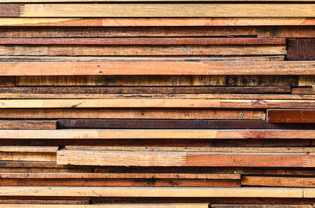 Stack of old woodの写真素材