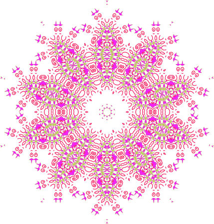 round ornamental geometricのイラスト素材