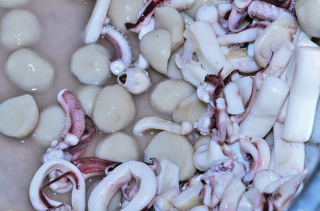Fresh squid rings