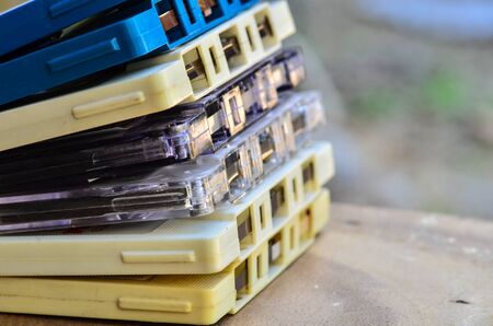 Tape Cassette analog audioの写真素材
