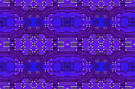 Closeup of circuit board backgroundの写真素材