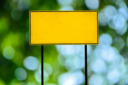 traffic road sign on green nature  backgroundの写真素材