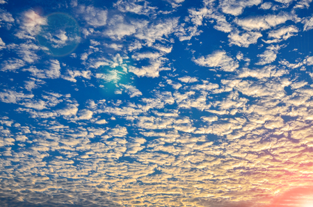 Beautiful sky clound sunset backgroundの写真素材