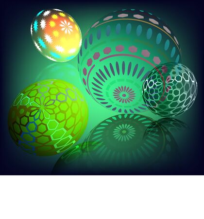 Global creative light effect conceptのイラスト素材