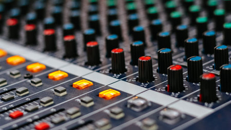 media sound mixer button line
