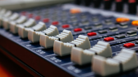 media sound mixer button line