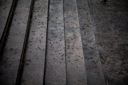 Rain fell on the floorの写真素材