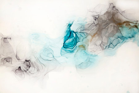 Abstract alcohol ink fluid art painting