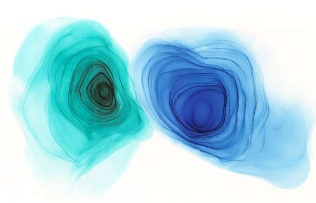 Abstract alcohol ink art painting spotの写真素材