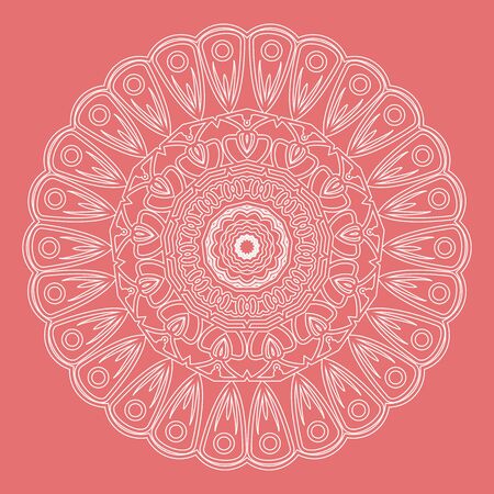 Mandala. Vintage decorative elements. Hand drawn background.のイラスト素材