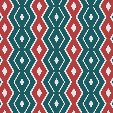 red retro seamless patternのイラスト素材