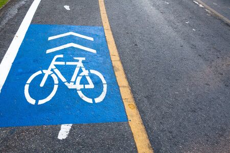 bicycle lens symbol in the parkの写真素材