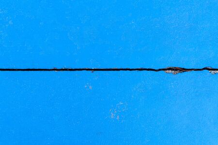 Old blue Texture cracks Cement floor for backgroundの写真素材