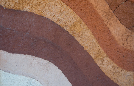 form of soil layers,its colour and textures,texture layers of earthの写真素材