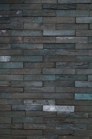 Decorative wall texture of Seamless wood wall, vintage exposed wooden wall exterior, patchwork of...