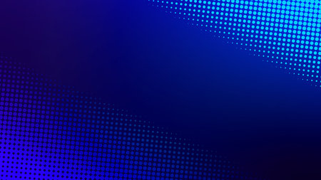 Abstract circle dots with halftone background design with halftone dark blue outlines. Suitable for...