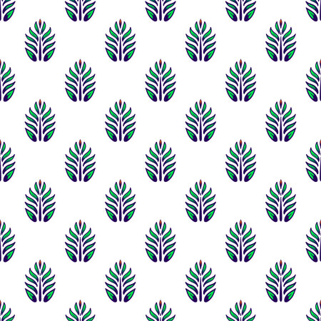 Seamless leaf pattern background,Abstract Geometric Pattern generative,  for any fabric and textile,...