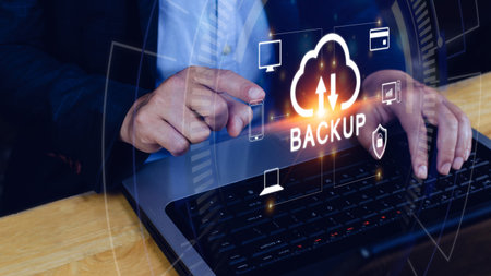 Internet data storage backup, technology business concept, Cloud technology, Data storage,...
