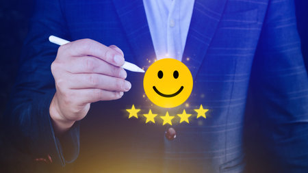 Customer services best excellent business rating experience, Positive Review and Feedback,...