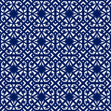 Seamless geometric folklore ornament, Tribal ethnic texture. Seamless striped pattern in Aztec style, Figure tribal embroidery, Scandinavian, Ikat patternの写真素材