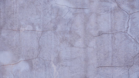 Cracked wall texture cement concrete floor background, Plaster facade house wall with grey dark...