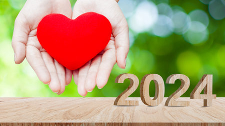 2024 goals of business or life, welcome 2024, Happy New Year 2024, Business common goals for planning new project, annual plan, business target achievementの写真素材