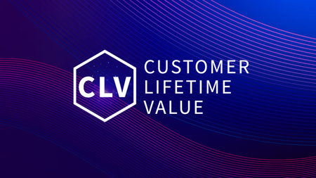 CLV, Customer lifetime value concept, Increasing CLV marketing strategy planning, measure of average customer revenue generated over their entire relationship with company.の写真素材