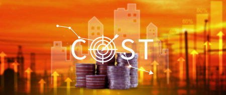 Cost reduction concept, Expenses and saving money, Business strategy and project management, with...
