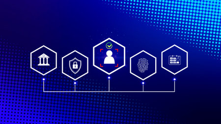 KYC, verification concept, KYC Know Your Customer Technology. Business verifying identity clients, Client authentication access personal financial data, digital technology against digital cyber crime.の写真素材