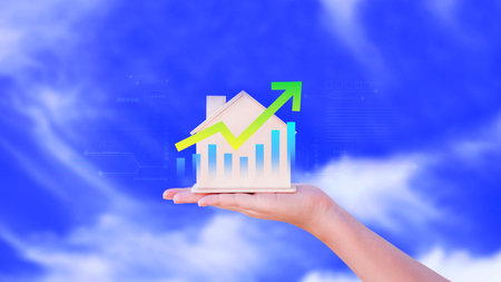 Model house and coin stack, planning savings money to buy home concept, saving concept, Property investment real estate and house mortgage financial concept.の写真素材